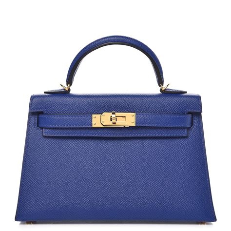 bleu saphir hermes kelly|HERMES Box Mini Kelly Sellier 20 Bleu Saphir .